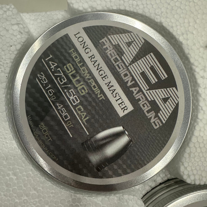 58 Cal Slugs For AEA Airguns (20 count)