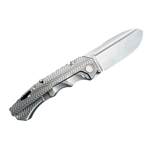 Midgards Messer Carbine Rifle Knife - open knife on white background