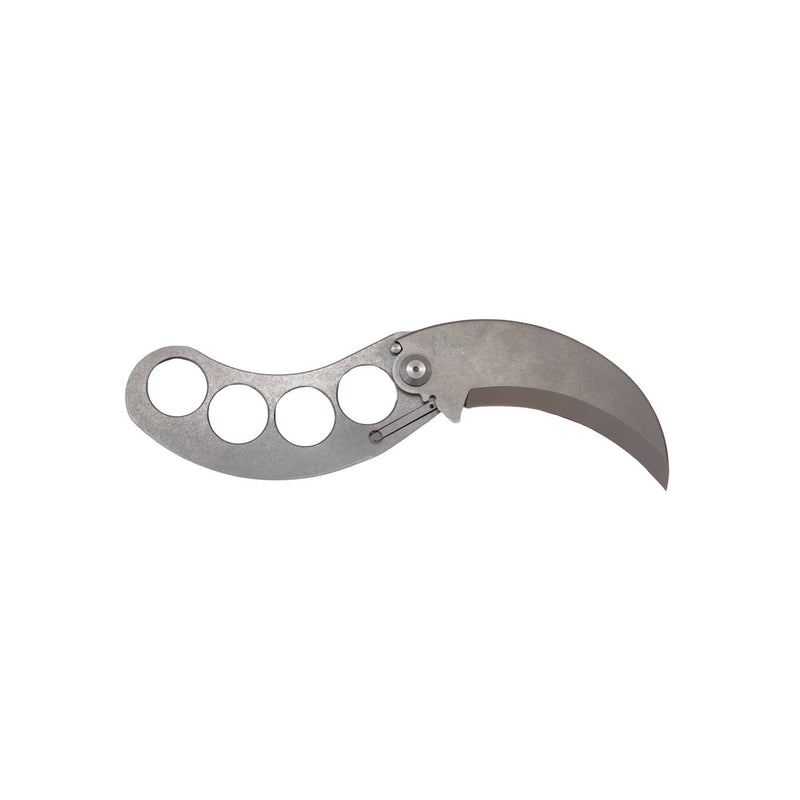 Midgards Ulu Folding Knife open, reverse side