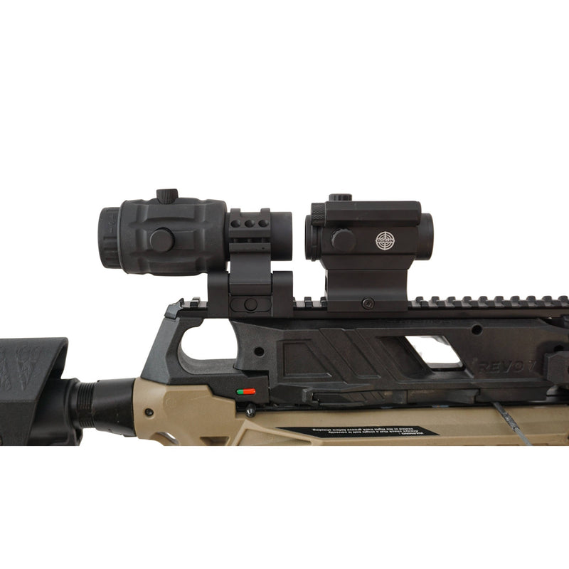 Revo 7 Jörg Sprave Edition red dot sight and folding magnifier
