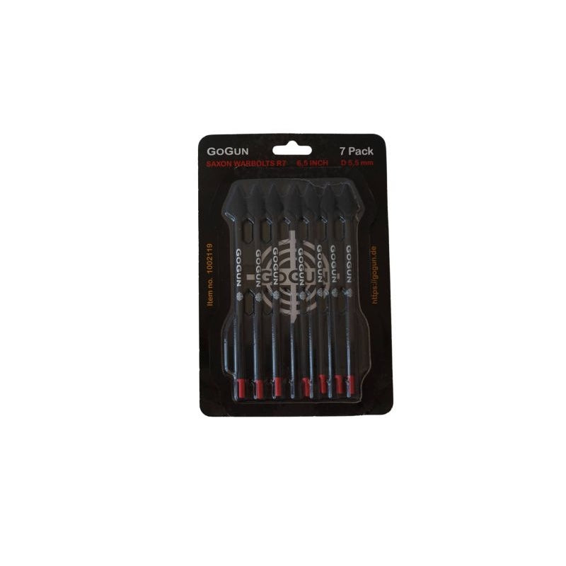 Pack of seven Saxon Warbolts for REVO 7 crossbow